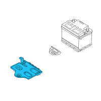 OEM Kia Sephia Tray-Battery Diagram - 0K2A15603X