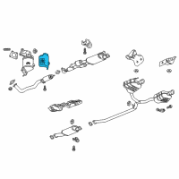 OEM Cadillac Converter Shield Diagram - 84043781