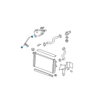 OEM 2008 Buick Lucerne Reservoir Hose Clamp Diagram - 21999688