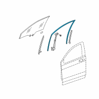 OEM 2008 Honda CR-V Channel, Right Front Door Run Diagram - 72235-SWA-A02