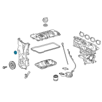 OEM 2017 Toyota Prius C Front Cover Seal Diagram - 90311-25033