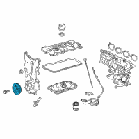 OEM 2012 Toyota Prius C Crankshaft Damper Diagram - 13407-21070