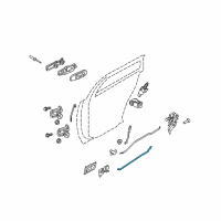 OEM 2004 Ford Crown Victoria Release Rod Diagram - 5W7Z-5426442-A