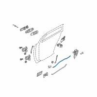 OEM Mercury Grand Marquis Release Rod Diagram - F2AZ-5426421-A