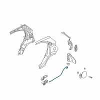 OEM Kia Catch & Cable Assembly-F Diagram - 815901G200