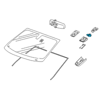 OEM 2020 Cadillac XT6 Rain Sensor Diagram - 84466321