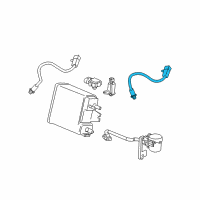 OEM 2012 Cadillac CTS Rear Oxygen Sensor Diagram - 12615194