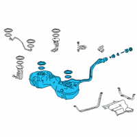 OEM 2020 Acura RDX Set, Fuel Tank Complete Diagram - 17044-TJB-A03