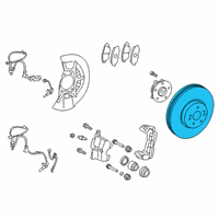 OEM 2021 Lexus RX350 Disc, Front Diagram - 43512-48130