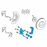 OEM 2020 Toyota Avalon Caliper Assembly Diagram - 47730-33400