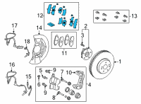 OEM 2022 Toyota Avalon Shim Diagram - 04945-33310