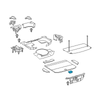 OEM 2020 Lexus NX300h Handle Assy, Deck Board Diagram - 58470-78020-C0