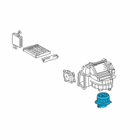 OEM 2007 Lexus ES350 Motor Sub-Assy, Blower W/Fan Diagram - 87103-33090