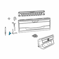 OEM 2021 Ram 1500 Hinge-Tailgate Diagram - 68312518AE