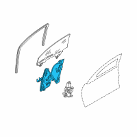 OEM 2010 Infiniti M45 Door Window Regulator Assembly, Right Diagram - 80720-EH11B