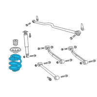 OEM 2021 Jeep Gladiator Rear Coil Spring Diagram - 68341439AC