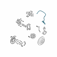 OEM 2015 Hyundai Santa Fe Cable Assembly-ABS.EXT, LH Diagram - 91920-2W000