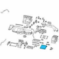 OEM 2015 Scion FR-S Evaporator Core Diagram - SU003-02121