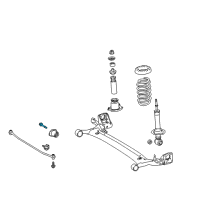 OEM 2013 Toyota Corolla Axle Beam Bolt Diagram - 90119-A0013