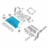 OEM 2007 Nissan Altima Floor-Rear, Front Diagram - 74512-JA030