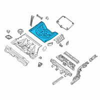 OEM 2009 Nissan Maxima Floor - Rear, Rear Diagram - 74514-6CA0A