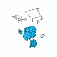 OEM Toyota Corolla Blower Assembly Diagram - 87130-12551