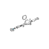 OEM 1999 Mercury Mountaineer Axle Seal Diagram - E3TZ-1S177-A