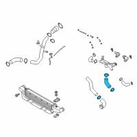 OEM 2021 Kia Stinger Hose-I/C Outlet Diagram - 282843L200