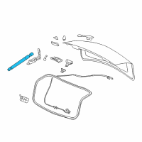 OEM 2014 Cadillac CTS Support Cylinder Diagram - 15247598