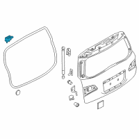 OEM 2021 Infiniti QX80 Hinge Assy-Back Door Diagram - 90400-CY200