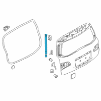 OEM 2022 Nissan Armada Stay Assembly-Back Door Diagram - 90450-6GW4A