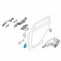 OEM 2019 Nissan Rogue Sport Hinge Assy-Rear Door Diagram - 82421-4P00A
