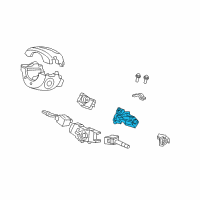 OEM 2012 Honda Fit Cylinder Set, Key Diagram - 06350-TK6-A31