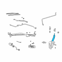OEM 2003 Buick LeSabre Hose Asm-Windshield Washer Solvent Container Diagram - 25708842