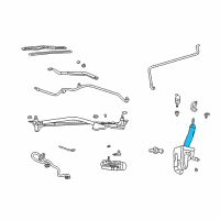 OEM 2004 Pontiac Bonneville Hose Asm-Windshield Washer Solvent Container Diagram - 25708842