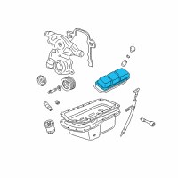 OEM 1998 Pontiac Bonneville Valve Cover Diagram - 12590366