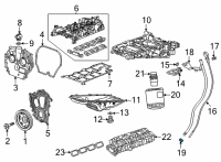 OEM 2021 GMC Sierra 1500 Oil Tube Seal Diagram - 12670252