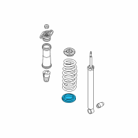 OEM Hyundai Sonata Rear Spring Pad, Lower Diagram - 55360-C1100