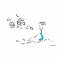 OEM 2004 Ford Thunderbird Reservoir Hose Diagram - XW4Z-3691-BA