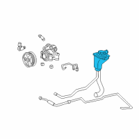 OEM 2002 Lincoln LS Reservoir Diagram - XW4Z-3E764-AA