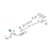 OEM 2011 Nissan Sentra Mounting-Exhaust, Rubber Diagram - 20651-JG30A