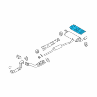 OEM 2015 Nissan Rogue Select INSULATOR-Heat, Trunk Floor Diagram - 74772-JM00A