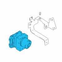 OEM 2004 Hyundai Santa Fe Brake Hydraulic Unit Assembly Diagram - 58900-26170