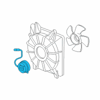 OEM 2013 Acura ILX Motor, Cooling Fan Diagram - 19030-RW0-A51