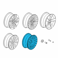 OEM 2016 BMW 528i Light Alloy Rim Diagram - 36-11-6-792-595