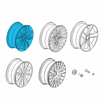 OEM 2014 BMW M5 Light Alloy Rim Ferricgrey Diagram - 36-11-6-854-559