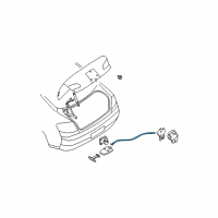 OEM 2003 Infiniti G35 Wire-Trunk Lid Diagram - 84692-CR900