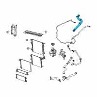 OEM 2018 Jeep Wrangler Hose-Radiator Inlet Diagram - 68280781AD