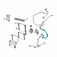 OEM Jeep Wrangler HOSE/TUBE-Heater Return Diagram - 68280783AE