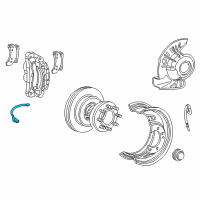 OEM 1999 Ford F-250 Super Duty Front Speed Sensor Diagram - F81Z-2C204-BB